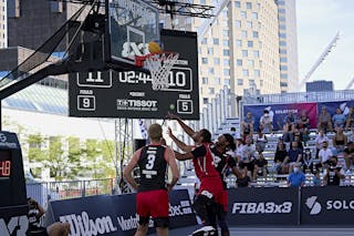 FIBA 3x3, World Tour 2021, Montréal, Canada, Esplanade Place des Arts MEN Amsterdam vs. Princeton
