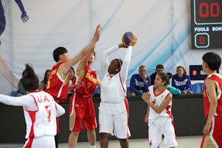 7 Yu 瑜 Zhang 张 (CHN) - UAE v China, 2016 FIBA 3x3 U18 World Championships - Women, Pool, 2 June 2016