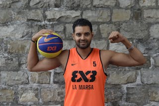 #5 Khalil Maktouf Ghribi, Team La Marsa, FIBA 3x3 World Tour Lausanne 2014, 29-30 August.