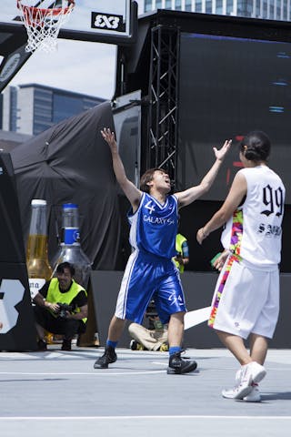 Emotion at the celebrity game at the Tokyo Masters 20-21 July 2013