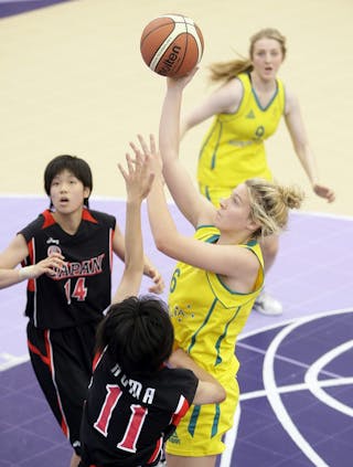 Australia vs Japan, Day 3 of the FIBA Basketball 3 on 3, during the Singapore 2010 Youth Olympic Games. 17/08/2010 Boys/Girls preliminary round.