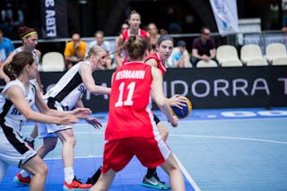 11 Camilla Neumann (SLO) - Slovenia v Austria, 2016 FIBA 3x3 European Championships Qualifiers Andorra - Women, Last 8, 26 June 2016