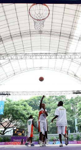 Skills competition, Day 4 of the FIBA Basketball 3 on 3, during the Singapore 2010 Youth Olympic Games. 18/08/2010