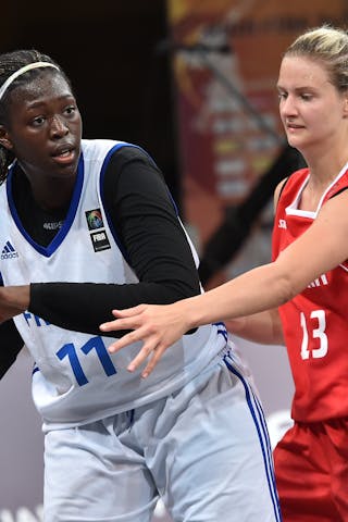 11 Astou Gaye (FRA) - France v Austria, 2016 FIBA 3x3 U18 European Championships - Women, Pool, 10 September 2016