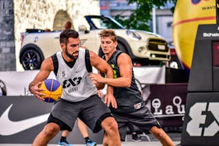5 Mensud Julević (SLO) - 3 Filip Simic (SRB) - Kranj v Obrenovac, 2016 WT Lausanne, Pool, 26 August 2016