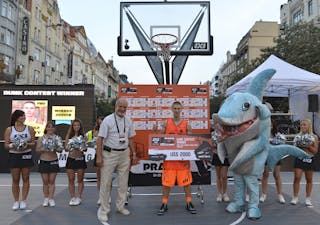 Dunk contest winner with the cheeck and a shark 2013 FIBA 3x3 World Tour Masters in Prague