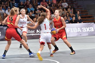 13 Laura Henket (BEL) - Russia v Belgium, 2016 FIBA 3x3 U18 European Championships - Women, Pool, 9 September 2016