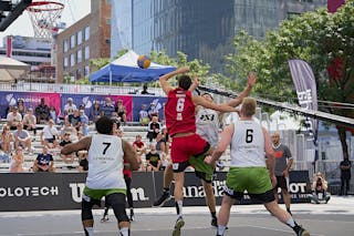 FIBA 3x3, World Tour 2021, Montréal, Canada, Esplanade de la Place des Arts. MAN Ub vs. Old Montreal