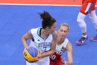 7 Federica Tognalini (ITA) - Italy v Russia, 2016 FIBA 3x3 European Championships Qualifier France - Women, Final, 2 July 2016