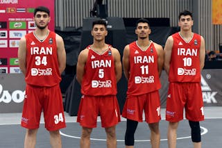 34 Mohammadamin Khosravi (IRI) - 10 Iman Dalir Zahan (IRI) - 11 Mohammad Baghlani (IRI) - 5 Morteza Najiabadi (IRI)