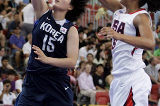 USA vs Korea, Day 7 of the FIBA Basketball 3 on 3, during the Singapore 2010 Youth Olympic Games. 21/08/2010 Girls Quarterfinal USA vs Korea, Day 7 of the FIBA Basketball 3 on 3, during the Singapore 2010 Youth Olympic Games. 21/08/2010 Girls Quarterfinal