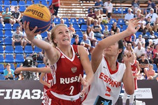 2 Svetlana Kramar (RUS) - Spain v Russia, 2016 FIBA 3x3 U18 European Championships - Women, Last 8, 11 September 2016