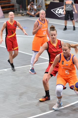 5 Rosalie Aandewiel (NED) - Netherlands v Belgium, 2016 FIBA 3x3 U18 European Championships - Women, Pool, 9 September 2016