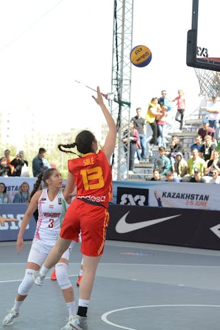 13 Laia Solé (ESP) - Hungary v Spain, 2016 FIBA 3x3 U18 World Championships - Women, Last 8, 5 June 2016