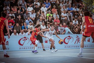 5 Gema Garcia (ESP) - 7 Natalie Romeo (USA) - USA v Spain, 2016 FIBA 3x3 World Championships - Women, Pool, 13 October 2016