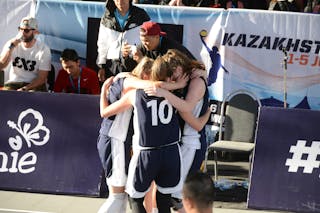 11 Anna Pavlicová (CZE) - 10 Sára Krumpholcová (CZE) - 9 Terezie Frgalová (CZE) - 8 Erika Vitásková (CZE) - Spain v Czech Republic, 2016 FIBA 3x3 U18 World Championships - Women, 3rd place, 5 June 2016