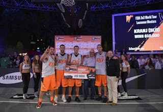 Team Kranj - winners of the 2013 FIBA 3x3 World Tour Lausanne Masters