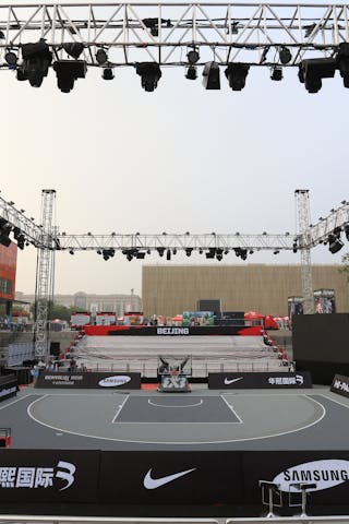 MCC center Beijing, China, court view, FIBA 3x3 World Tour Beijing 2014, 2-3 August.