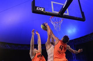#4 Finzgar Simon blocks the player, FIBA 3x3 World Tour Lausanne 2014, Day 2, 30. August.
