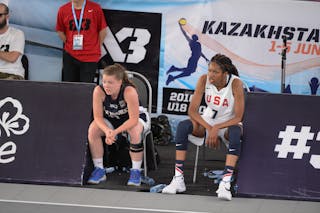 11 Anna Pavlicová (CZE) - 7 Sidney Cooks (USA) - USA v Czech Republic, 2016 FIBA 3x3 U18 World Championships - Women, Semi final, 5 June 2016