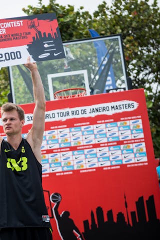 Rafal 'Lipek' Lipinski, pro dunker, dunk contest winner, FIBA 3x3 World Tour Rio de Janeiro 2014, Day 2, 28. September.
