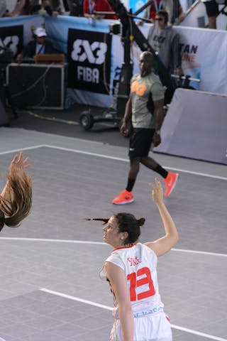 10 Sára Krumpholcová (CZE) - 10 Paula Ginzo (ESP) - Spain v Czech Republic, 2016 FIBA 3x3 U18 World Championships - Women, 3rd place, 5 June 2016