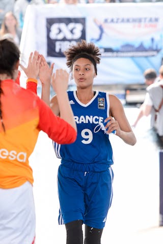 9 Diene Diane (FRA) - Spain v France, 2016 FIBA 3x3 U18 World Championships - Women, Semi final, 5 June 2016