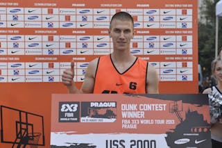 Dunk contest winner with the cheeck 2013 FIBA 3x3 World Tour Masters in Prague
