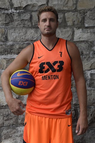 #7 Bardet Olivier, Team Menton, FIBA 3x3 World Tour Lausanne 2014, 29-30 August.