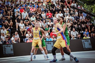12 Anca Sipos (ROU) - 4 Andra Haas (ROU) - Romania v Cook Islands, 2016 FIBA 3x3 World Championships - Women, Pool, 14 October 2016