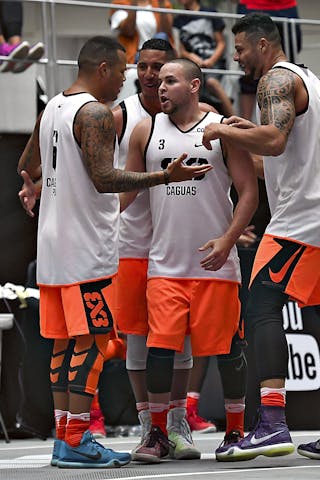 3 Jonathan Garcia (PUR) - 4 Edgardo Rivera (PUR) - 5 Luis Hernandez (PUR) - 6 Wil Martinez (PUR) - Caguas v New York City, 2016 WT Mexico City, Semi final, 17 July 2016