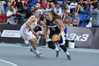10 Sára Krumpholcová (CZE) - Spain v Czech Republic, 2016 FIBA 3x3 U18 European Championships - Women, Pool, 10 September 2016
