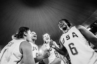 9 Chatrice White (USA) - 8 Alexis Jennings (USA) - 7 Natalie Romeo (USA) - 6 Linnae Harper (USA) - USA v Spain, 2016 FIBA 3x3 World Championships - Women, 3rd place, 15 October 2016