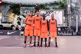 Team Tunis. Bilel MSAKNI (Tunisia); Faker BOUZOU (Tunisia); Aymen BOUZID (Tunisia); Mohamed Ahmed TRIMECH (Tunisia), 2015 WT Lausanne, Pool, 28 August 2015