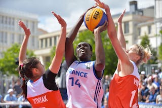 14 Clarince Djaldi-Tabdi (FRA) - France v Russia, 2016 FIBA 3x3 European Championships Qualifier France - Women, Semi final, 2 July 2016