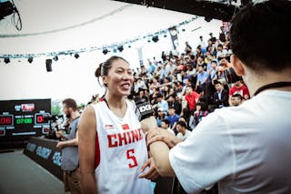 5 Feng Yingying (CHN) - China v Romania, 2016 FIBA 3x3 World Championships - Women, Pool, 12 October 2016