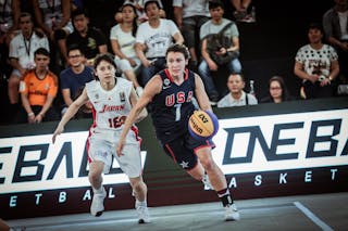 18 Miuka Mori (JPN) - 7 Natalie Romeo (USA) - Japan v USA, 2016 FIBA 3x3 World Championships - Women, Pool, 11 October 2016