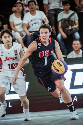 18 Miuka Mori (JPN) - 7 Natalie Romeo (USA) - Japan v USA, 2016 FIBA 3x3 World Championships - Women, Pool, 11 October 2016