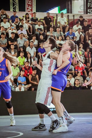 1 Lisa Van Den Adel (NED) - 4 Angelika Kuras (POL) - Poland v Netherlands, 2016 FIBA 3x3 World Championships - Women, Pool, 14 October 2016