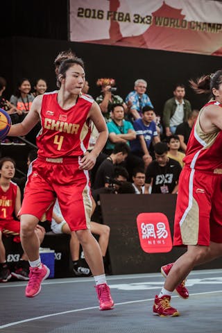 4 Jindan Liu (CHN) - Cook Islands v China, 2016 FIBA 3x3 World Championships - Women, Pool, 12 October 2016