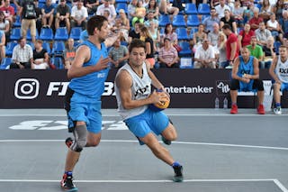 3 Toni Mindoljevic (CRO) - 4 Alex Vialaret (FRA) - Bordeaux v Split, 2016 WT Debrecen, Pool, 7 September 2016