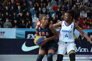 6 Jaelyn Brown (USA) - France v USA, 2016 FIBA 3x3 U18 World Championships - Women, Final, 5 June 2016