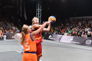 5 Ine Vanderhoydonks (BEL) - Netherlands v Belgium, 2016 FIBA 3x3 U18 European Championships - Women, Pool, 9 September 2016