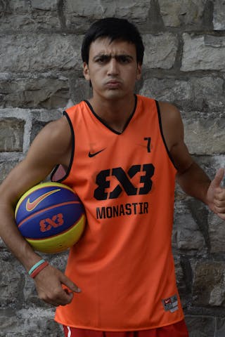 #7 Chaabane Yassine, Team Monastir, FIBA 3x3 World Tour Lausanne 2014, 29-30 August.