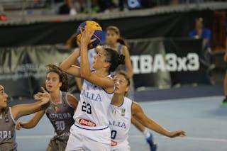 90 Maria Sobany Bosch (AND) - 20 Caterina Mattera (ITA) - 23 Giulia Bongiorno (ITA) - Fiba U18 Europe Cup Qualifier Bari Game 15: Italy vs Andorra 17-07