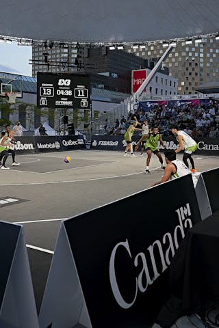 FIBA 3x3, World Tour 2021, Mtl, Can, Esplanade de la Place des Arts. Edmonton vs. Manila