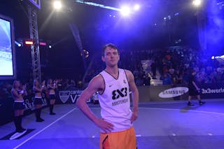#4 Sjoerd Van Vilsteren, Team Amsterdam, dunk contest, FIBA 3x3 World Tour Lausanne 2014, Day 1, 29. August.