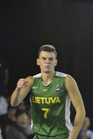 #7 Jonas Leksas. Team Lithuania. 2013 FIBA 3x3 U18 World Championships.