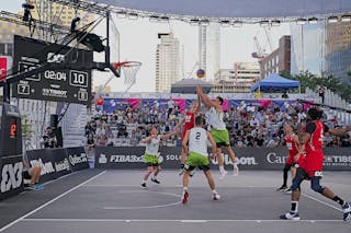FIBA 3x3, World Tour 2021, Mtl, Can, Esplanade de la Place des Arts. Men Princeton vs. Omaha