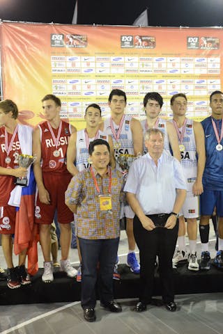 Team Russia, Team Argentina and Team France.  2013 FIBA 3x3 U18 World Championships.
